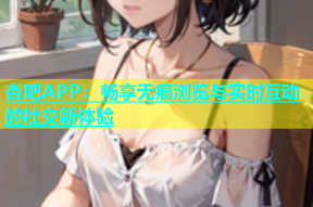 杏吧APP：畅享无痕浏览与实时互动的社交新体验