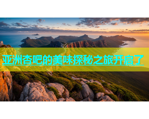 亚洲杏吧的美味探秘之旅开启了  第1张